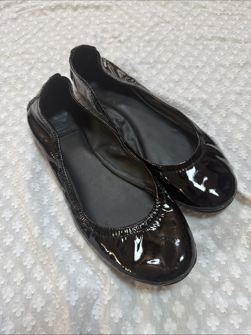 Tory Burch Eddie patent leather ballet flats size 9